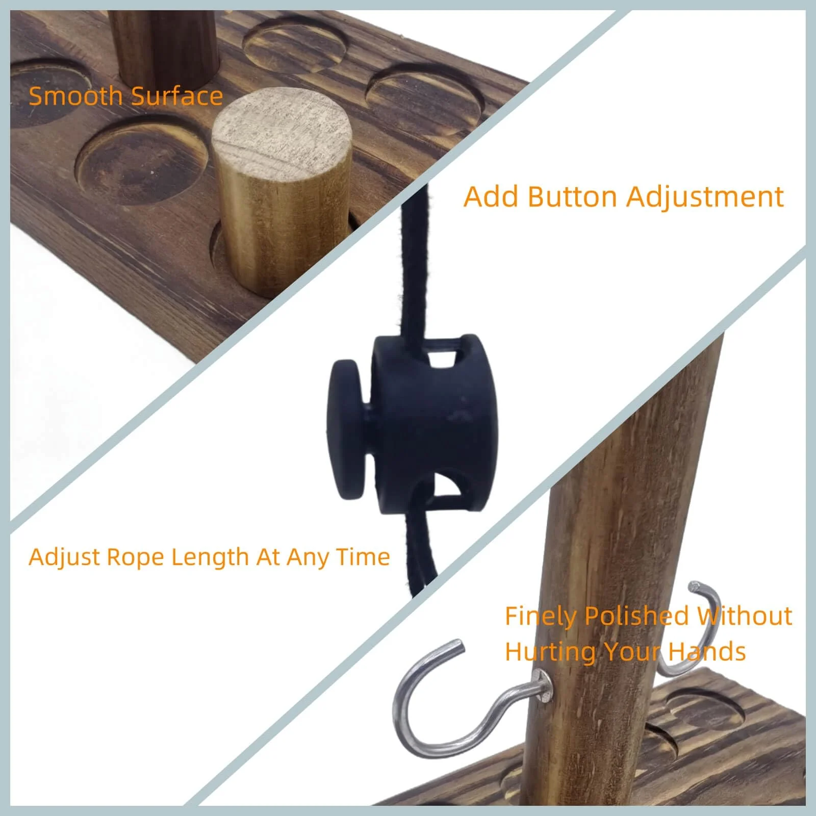 Board Games for Indoor/Outdoor Family & Party Fun - Ring Toss Game Set with Easy Assembly, Perfect for Halloween Games, Thanksgiving, Christmas Parties & White Elephant Exchanges - Portable Design - Image 3