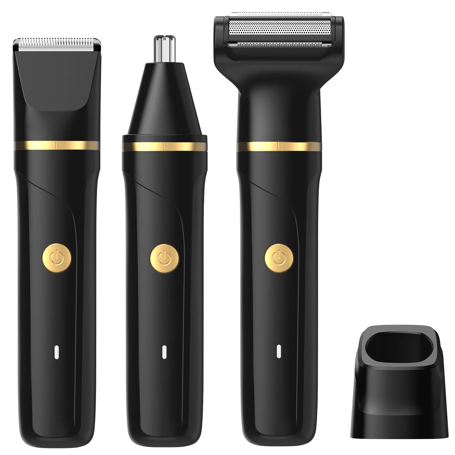 Body Hair Trimmer for Men, Manscape 3-in-1 Electric Razor Groin Groomer,IPX7 Waterproof Wet/Dry,Versatile Hair Trimmer for Ball/Beard/Nose,USB Rechargeable & Nose/Shaves Head,Christmas Gifts for Men - Image 2