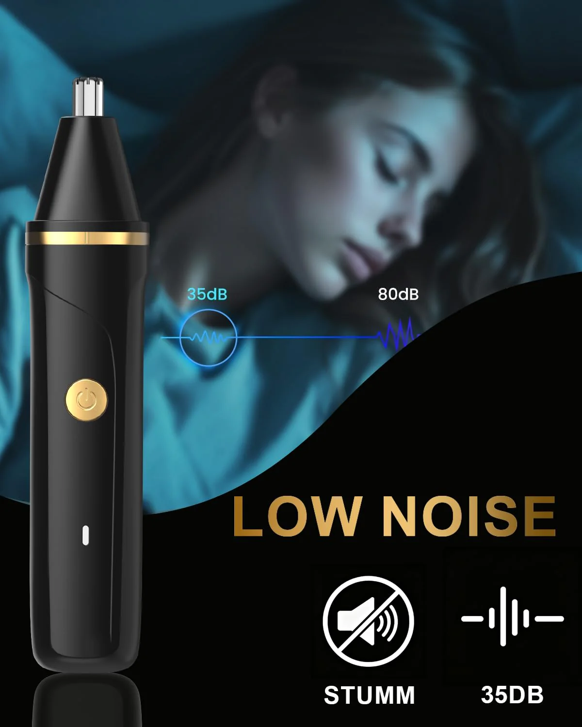 Body Hair Trimmer for Men, Manscape 3-in-1 Electric Razor Groin Groomer,IPX7 Waterproof Wet/Dry,Versatile Hair Trimmer for Ball/Beard/Nose,USB Rechargeable & Nose/Shaves Head,Christmas Gifts for Men - Image 4
