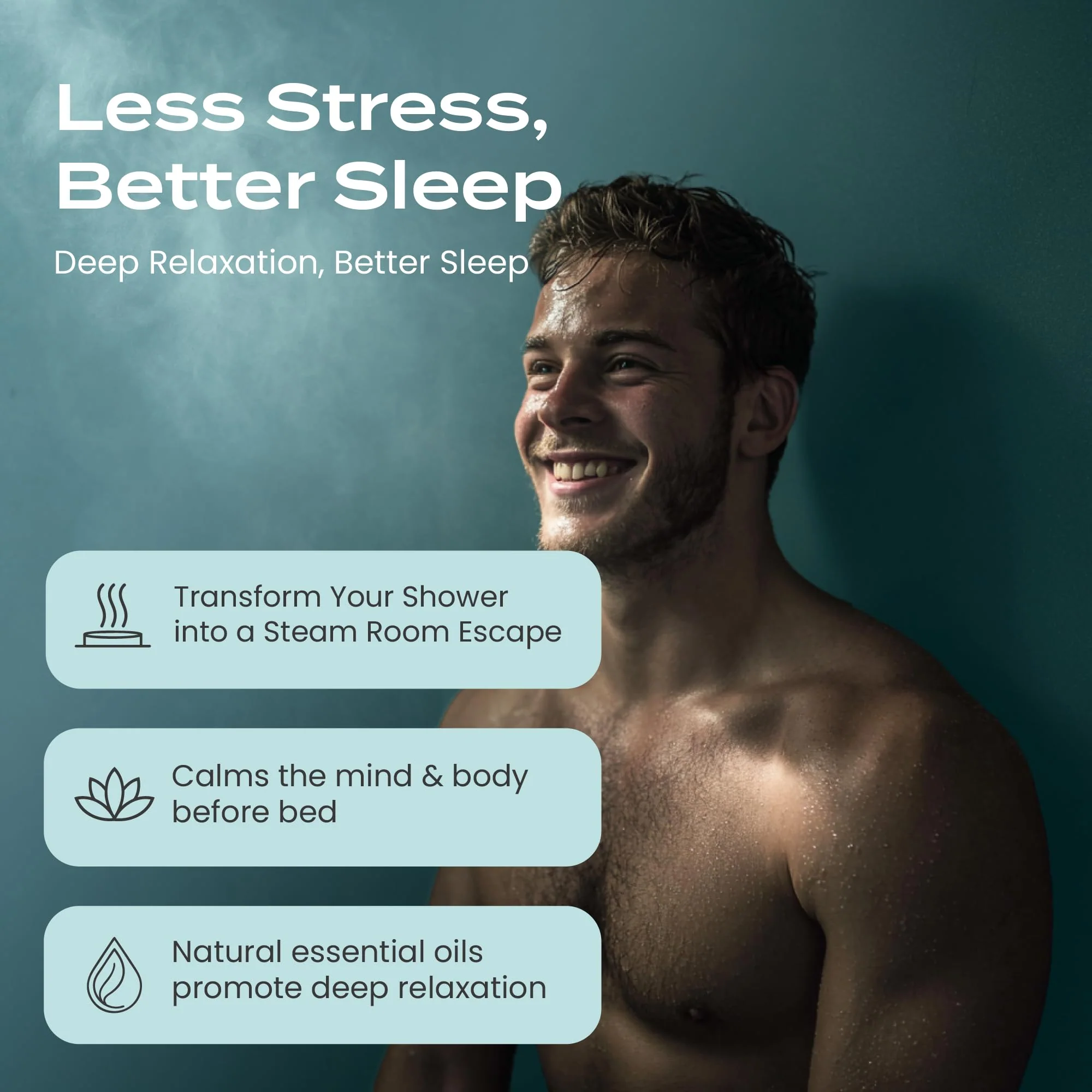 Body Restore Shower Steamers Aromatherapy 15 Pack - Christmas Stocking Stuffers for Men, Birthday Gifts for Women, White Elephant, Relaxation, Self Care - Eucalyptus - Image 4
