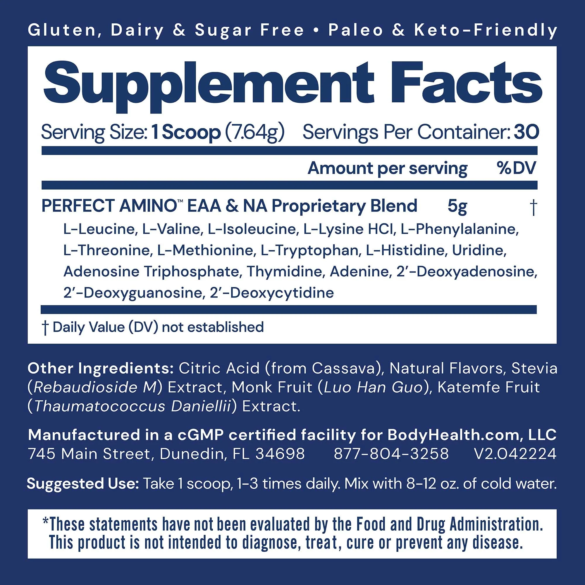 BodyHealth PerfectAmino Powder - BCAA and EAA Powder for Pre and Post Workout - Amino Acid Energy Drink for Men and Women to Support Lean Muscle and Recovery - Lemon Lime - 30 Servings - Image 7