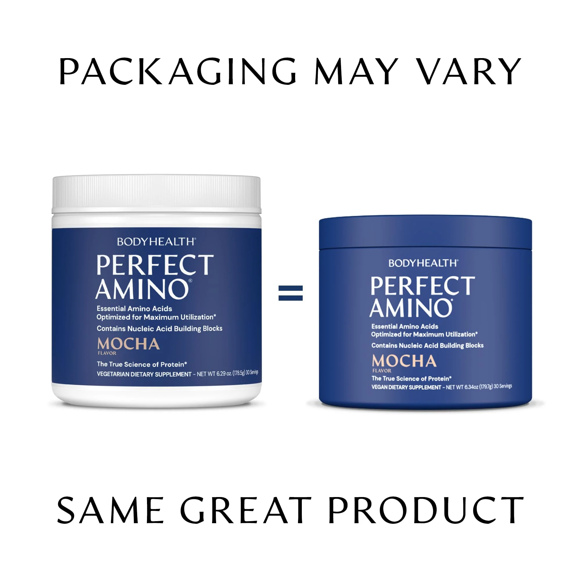 BodyHealth PerfectAmino Powder - BCAA and EAA Powder for Pre and Post Workout - Amino Acid Energy Drink for Men and Women to Support Lean Muscle and Recovery - Mocha - 30 Servings - Image 2