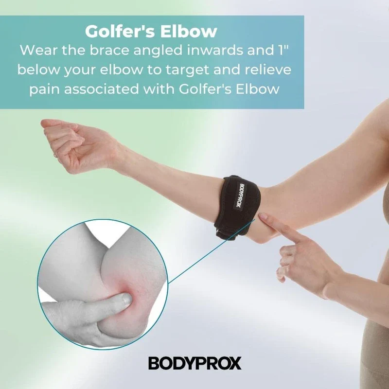 Bodyprox Bodyprox Elbow Brace 2 Pack for Tennis & Golfer's Elbow Pain Relief - Image 3
