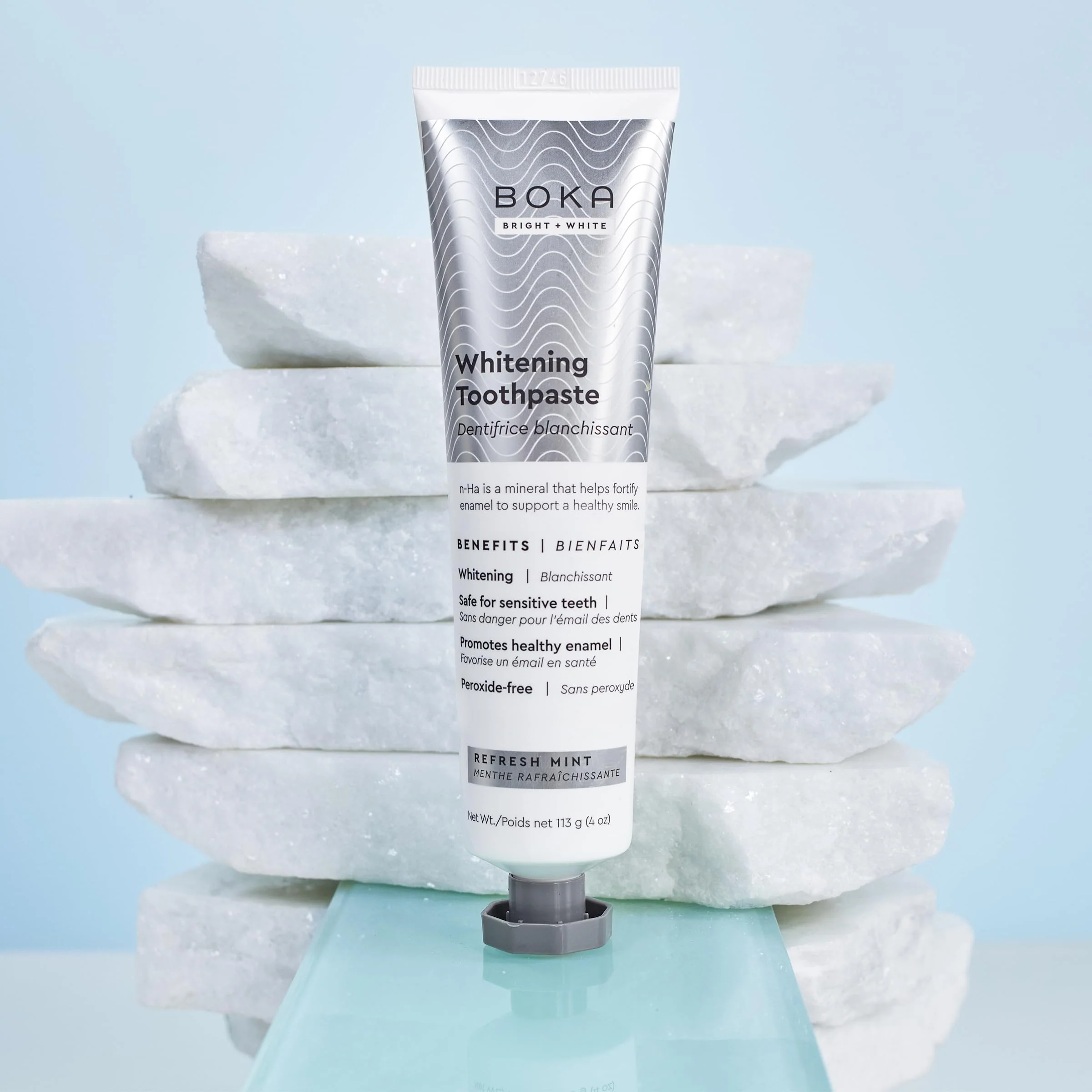 Boka Fluoride Free Toothpaste Nano Hydroxyapatite, Helps Remineralize, Appropriate for Sensitive Teeth, Whitening - for Adult, Kids Oral Care - Refresh Mint Flavor, 4 Fl Oz 3Pk - Image 18