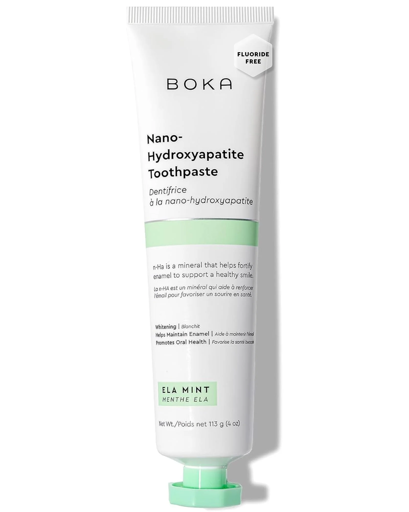Boka Fluoride Free Toothpaste Nano Hydroxyapatite, Helps Remineralize, Appropriate for Sensitive Teeth, Whitening - for Adult, Kids Oral Care - Refresh Mint Flavor, 4 Fl Oz 3Pk - Image 3