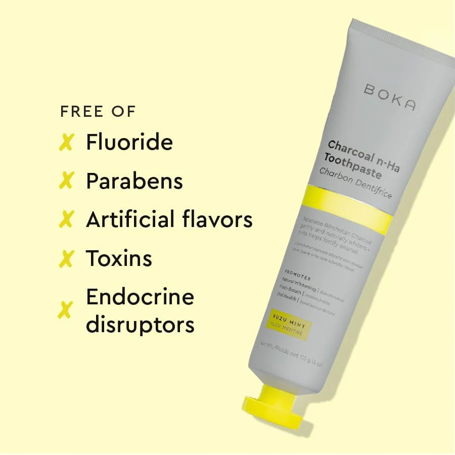 Boka Fluoride Free Toothpaste Nano Hydroxyapatite, Helps Remineralize, Appropriate for Sensitive Teeth, Whitening - for Adult, Kids Oral Care - Refresh Mint Flavor, 4 Fl Oz 3Pk - Image 61