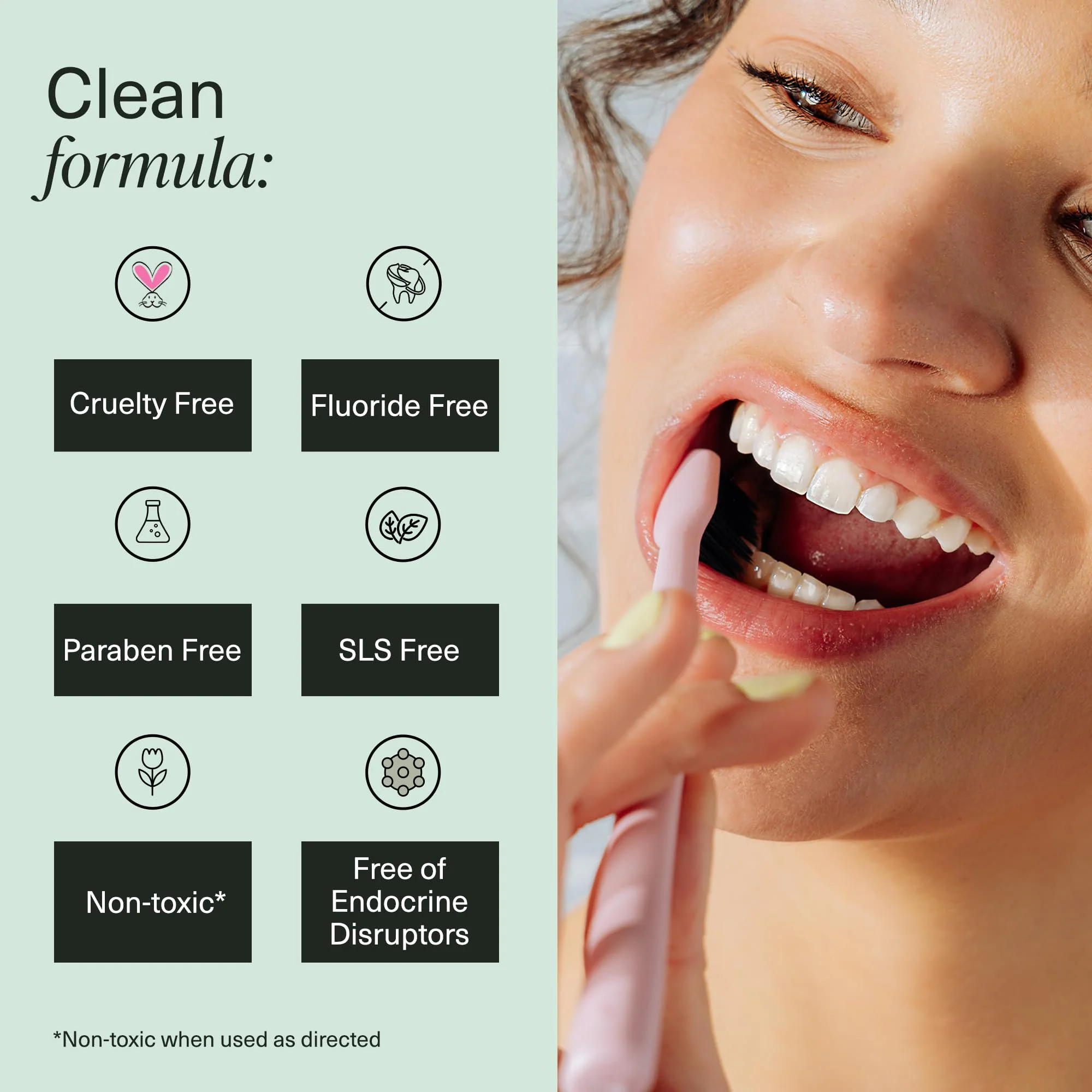 Boka Fluoride Free Toothpaste Nano Hydroxyapatite, Helps Remineralize, Appropriate for Sensitive Teeth, Whitening - for Adult, Kids Oral Care - Refresh Mint Flavor, 4 Fl Oz 3Pk - Image 79