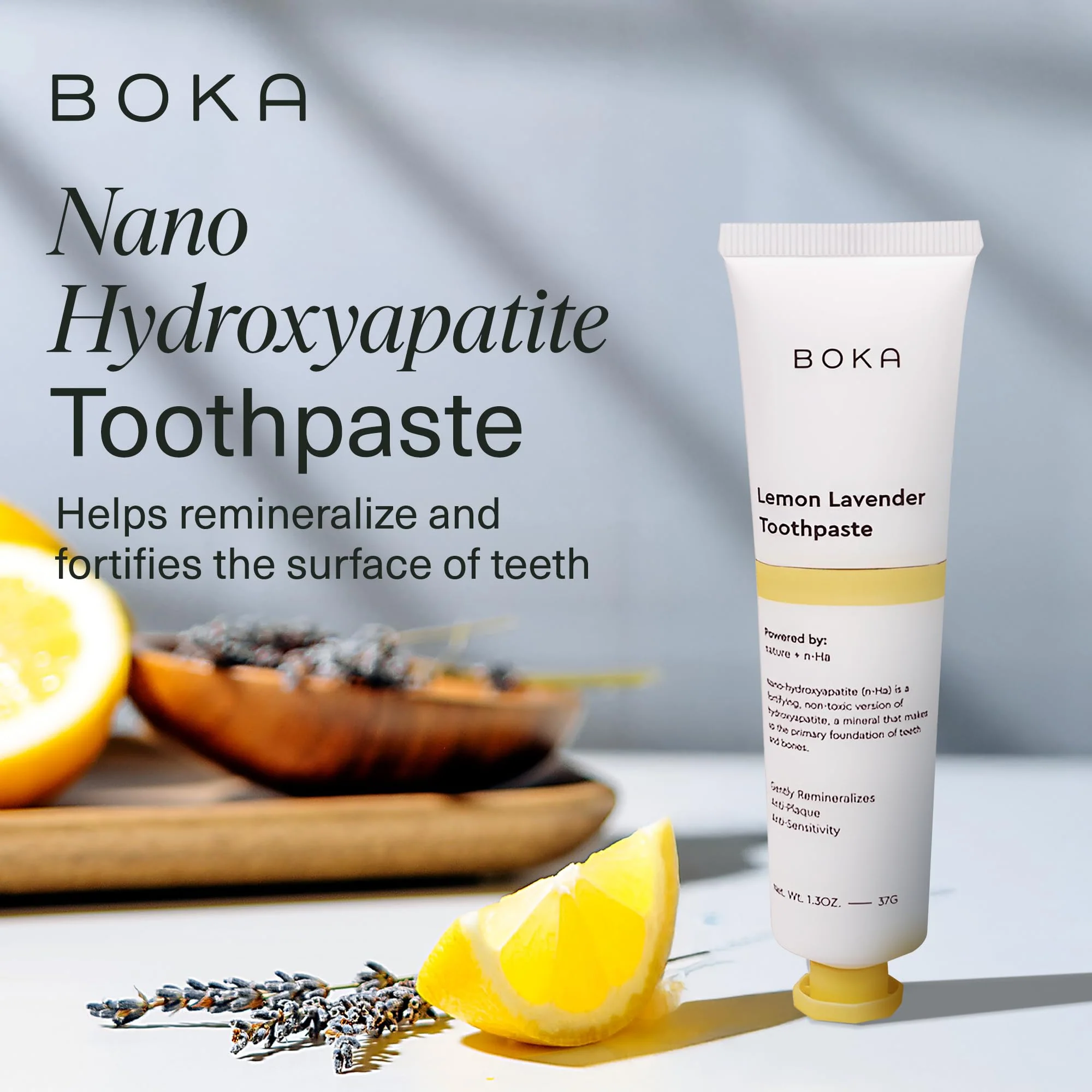 Boka Fluoride Free Toothpaste Nano Hydroxyapatite, Helps Remineralize, Appropriate for Sensitive Teeth, Whitening - for Adult, Kids Oral Care - Refresh Mint Flavor, 4 Fl Oz 3Pk - Image 87