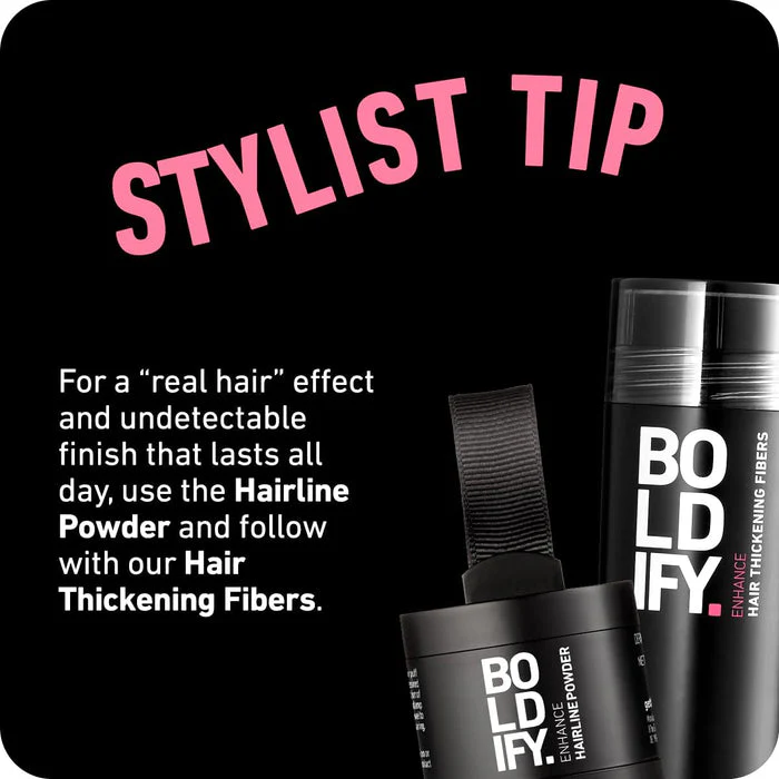 BOLDIFY Hairline Powder Instantly Conceals Hair Loss, Root Touch Up Hair Powder, Hair Toppers for Women & Men, Hair Fibers for Thinning Hair, Root Cover Up, Stain-Proof 48 Hour Formula (Light Blonde) - Image 3