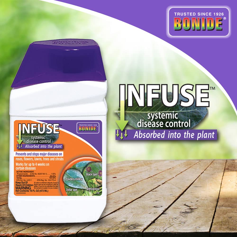 Bonide Infuse Systemic Disease Control, 16 oz Concentrated Solution for Plant Disease Control, Long Lasting & Waterproof - Image 4