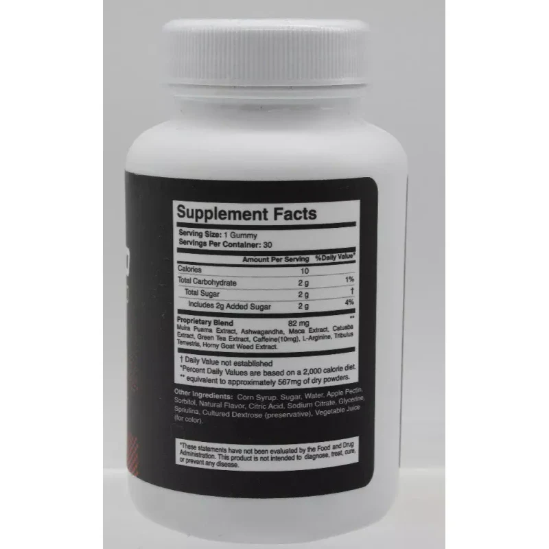 Boosted Pro for Mens Vitality & Virility Dietary Supplements 30 Gummies - Image 2