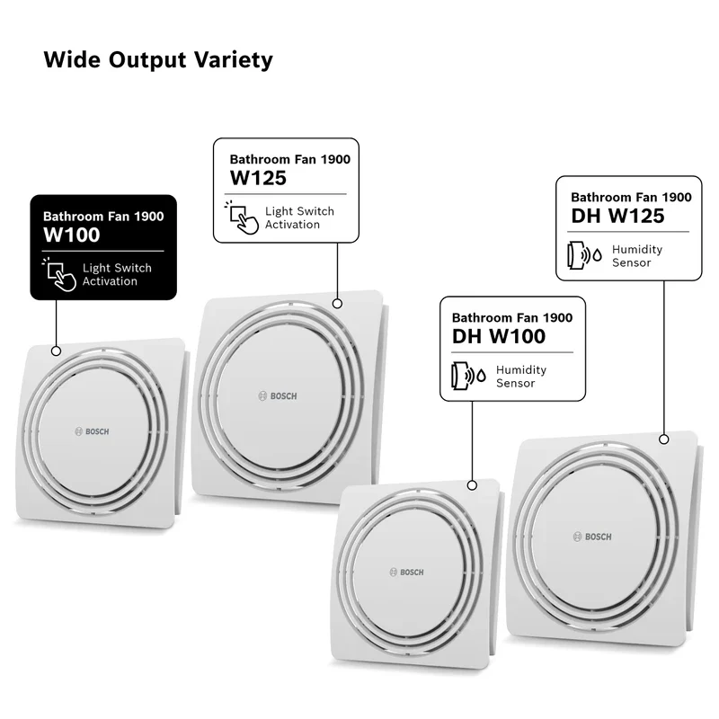 Bosch - Silent Bathroom Fan 1900 W100 - Light Switch Activated Bathroom Fan - Image 6