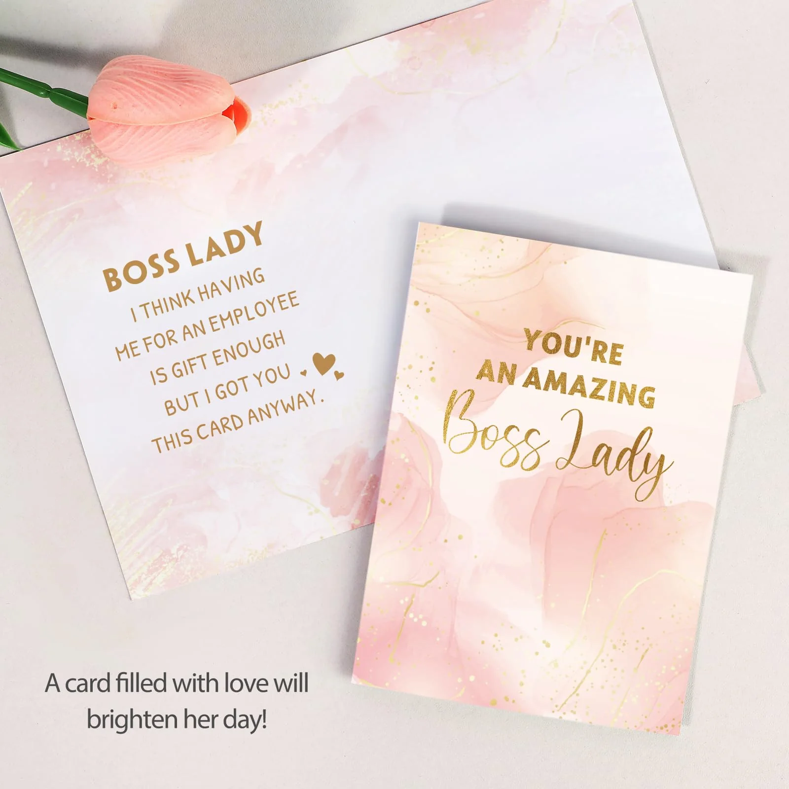 Boss Lady Gifts for Women, Best Boss Gift with Grocery Canvas Tote Bag, Funny Boss Christmas Box for Women, Cool Basket for Bosses Female, Office Appreciation Gifts for Birthday Boss's Day Pink - Image 8