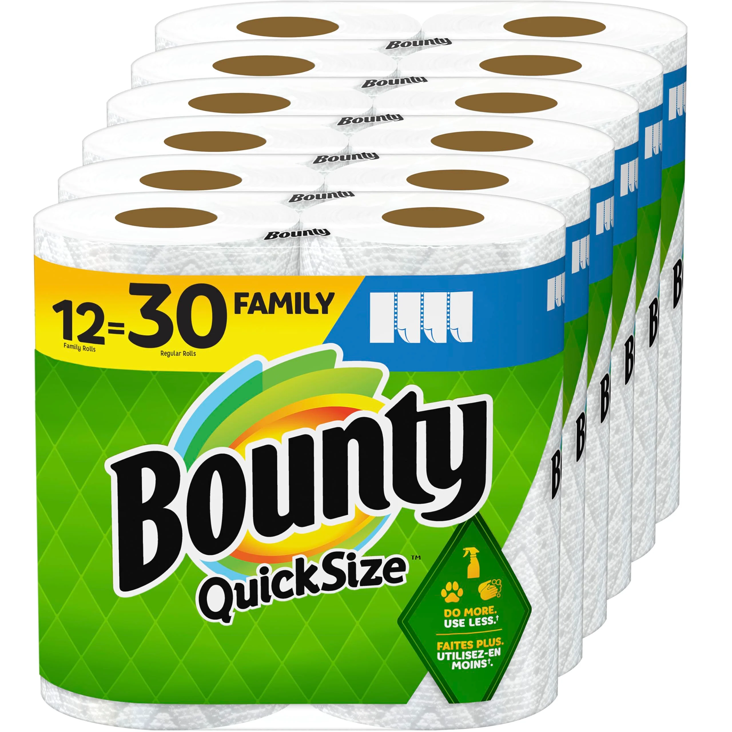 Bounty Paper Towels Quick Size, White, 16 Family Rolls = 40 Regular Rolls (Packaging May Vary) - Image 6