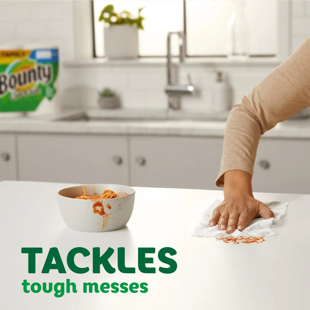 Bounty Paper Towels Quick Size, White, 16 Family Rolls = 40 Regular Rolls (Packaging May Vary) - Image 64