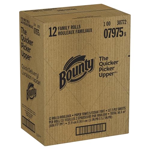 Bounty Paper Towels Quick Size, White, 16 Family Rolls = 40 Regular Rolls (Packaging May Vary) - Image 68