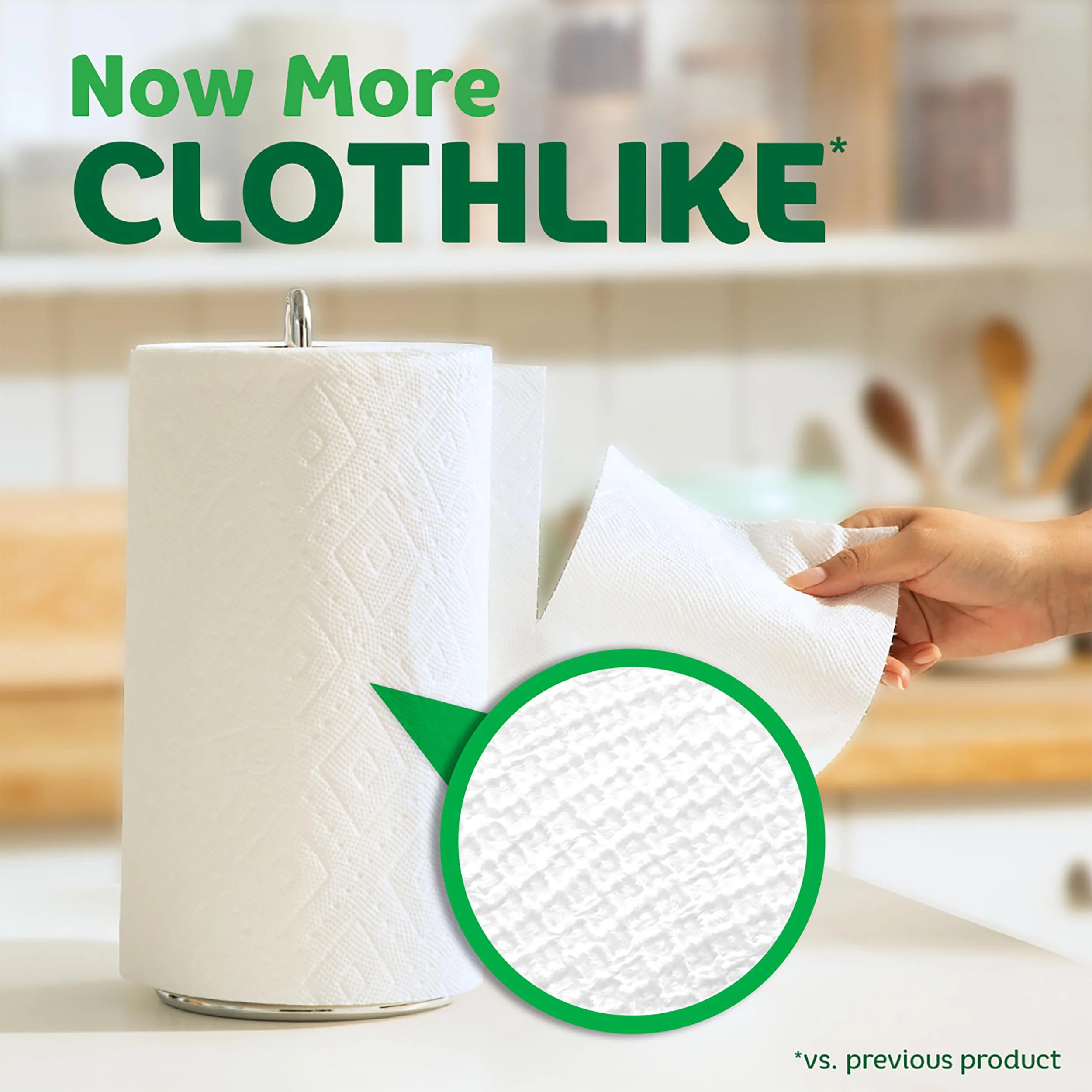 Bounty Quick-Size Paper Towels, White, 12 Family Rolls = 30 Regular Rolls - Image 8