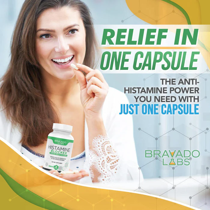 Bravado Labs Premium Histamine Block Supplement - Histamine Blocker Diamine Oxidase Supplement - Advance DAO Enzyme Supplement for Food-Derived Histamine Intolerance - Made in USA (30 Capsules) - Image 5