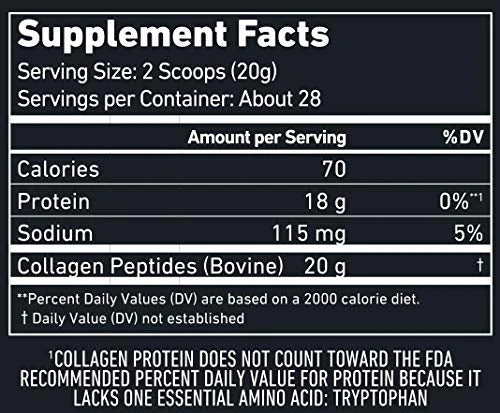 BUBS Naturals Unflavored Collagen Peptides Powder - Best Proteins for Joints & Skin - Pasture Raised Grass Fed - Paleo Keto Friendly, Whole30 Approved, Non-GMO Dairy & Gluten Free (20oz) 28 Servings - Image 2