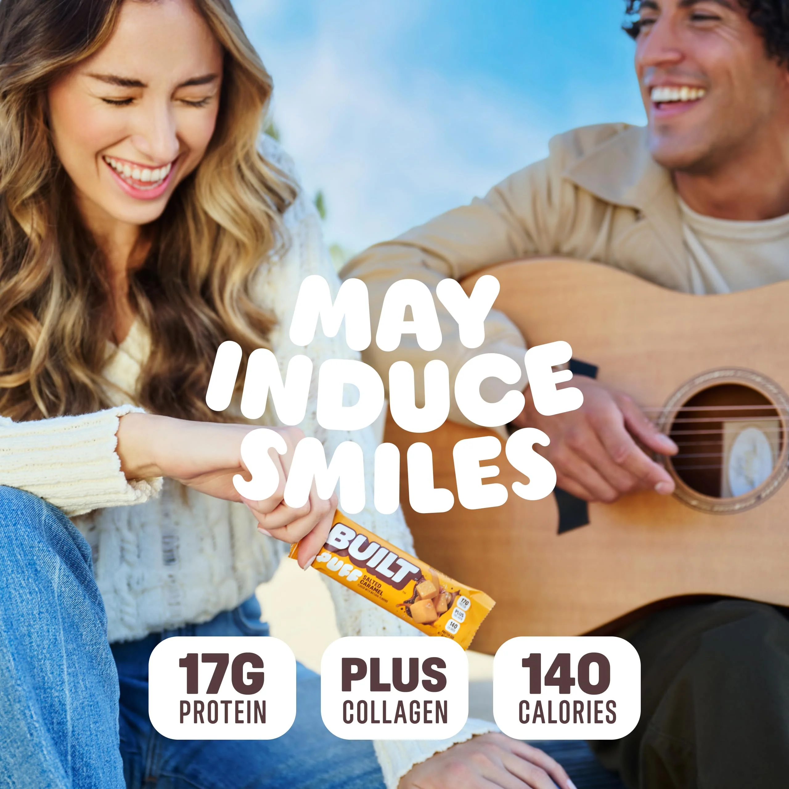 Built Bar, Puff Protein Bars, Salted Caramel Puff, 17g Protein Snacks, On-The-Go Bars, Only 140 Calories, 6g Sugar, Collagen, Gluten Free, 12 Count - Image 6