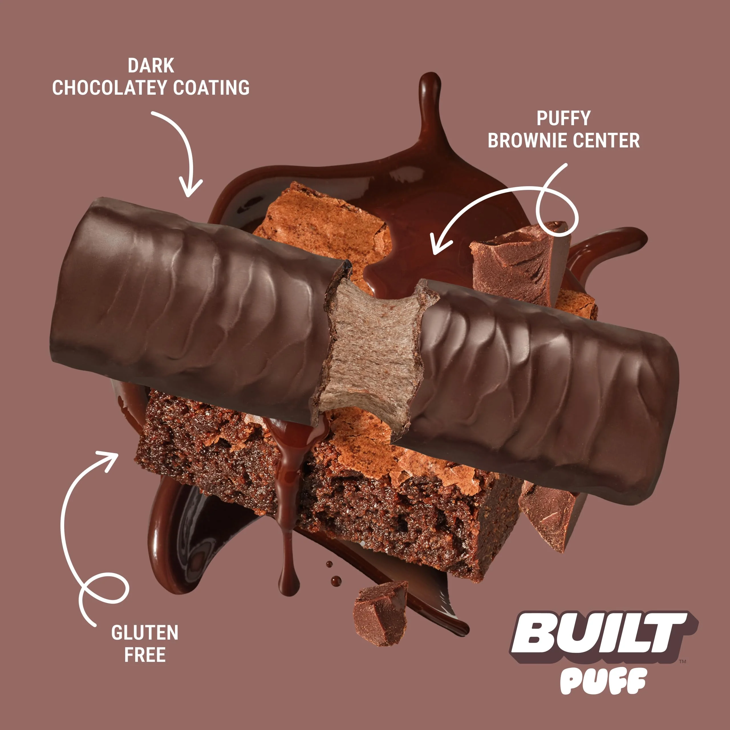 Built Bar, Puff Protein Bars, Variety Pack, Collagen, On-the-go Snacks, Breakfast Bar, Mixed Sampler, 12 Pack - Image 3