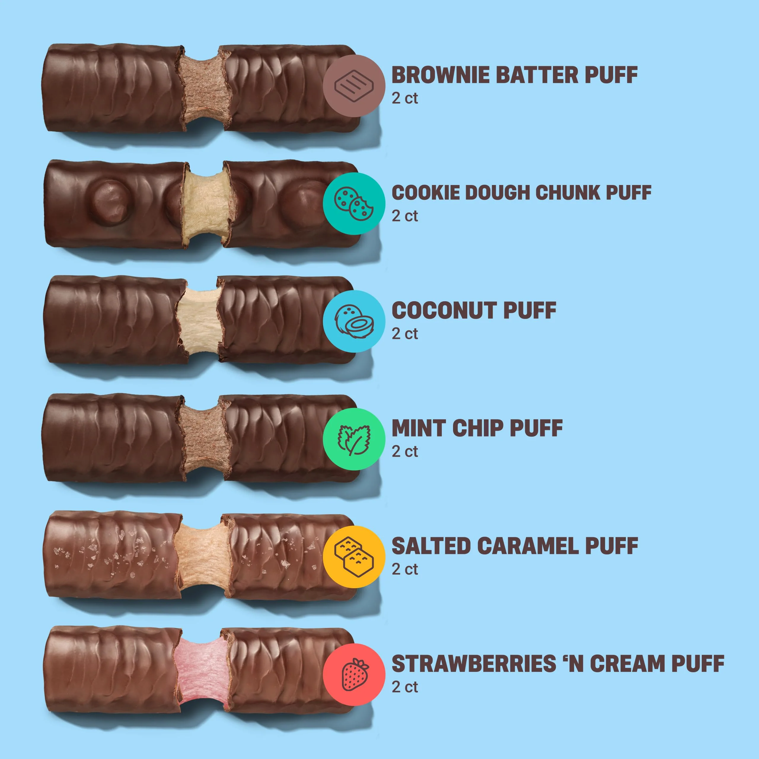 Built Bar, Puff Protein Bars, Variety Pack, Collagen, On-the-go Snacks, Breakfast Bar, Mixed Sampler, 12 Pack - Image 6