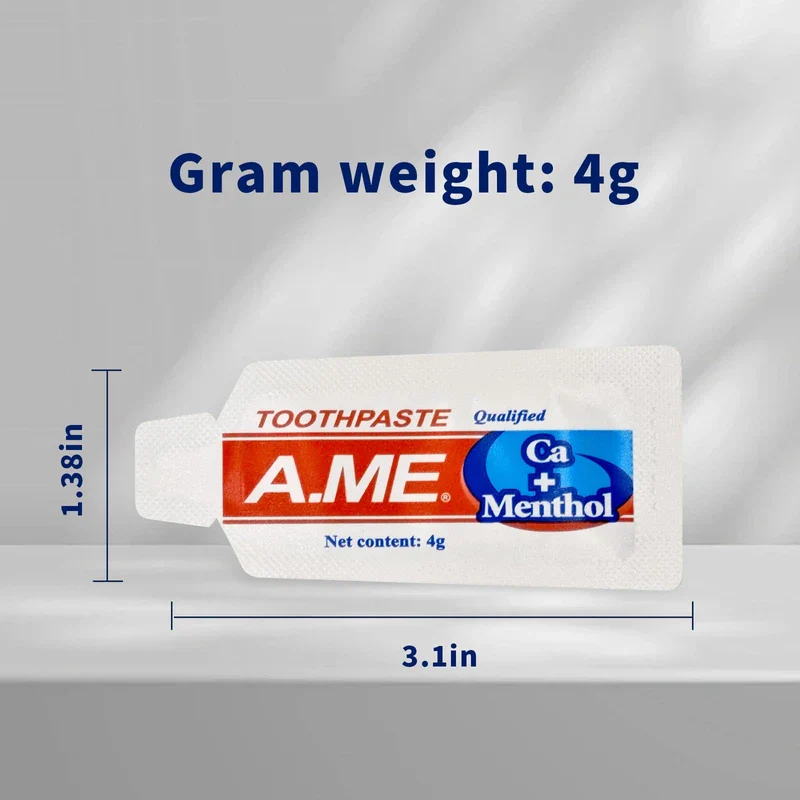Bulk Travel Size Toothpaste, 0.15 Ounce (Bulk Pack - 144 Sachet) - Disposable Mini Toothpaste Travel Sized, Guests Toothpaste Fresh Scent Hotel Toiletries - Image 3