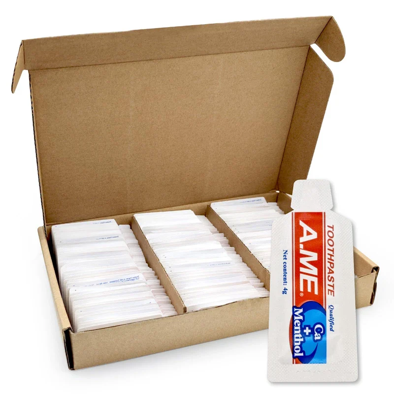 Bulk Travel Size Toothpaste, 0.15 Ounce (Bulk Pack - 144 Sachet) - Disposable Mini Toothpaste Travel Sized, Guests Toothpaste Fresh Scent Hotel Toiletries - Image 7
