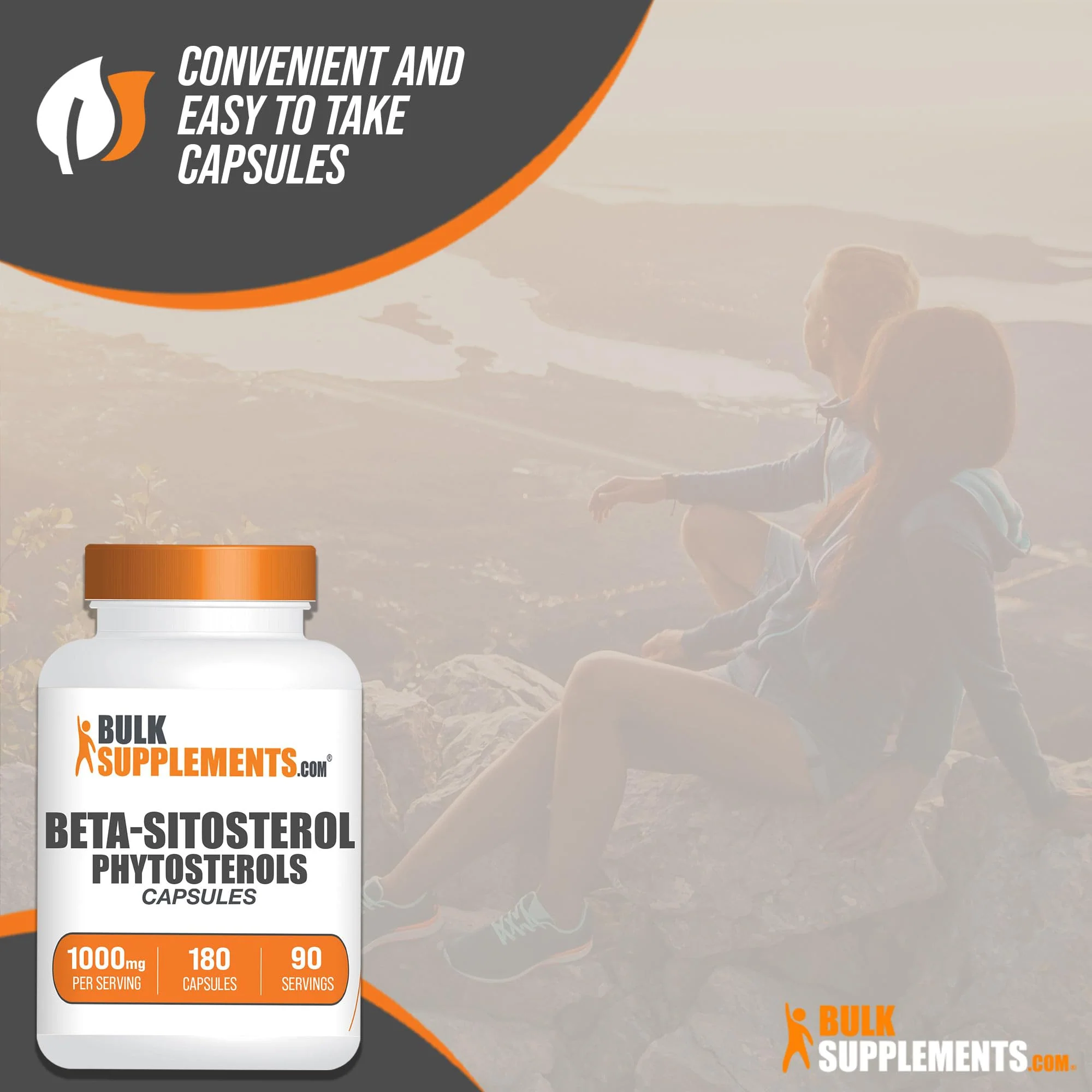 BulkSupplements.com Phytosterols Capsules - Phytosterols Supplement, Beta Sitosterol Capsules, Phytosterol 1000mg - Gluten Free, 2 Capsules per Serving, 180 Capsules (Pack of 1) - Image 3