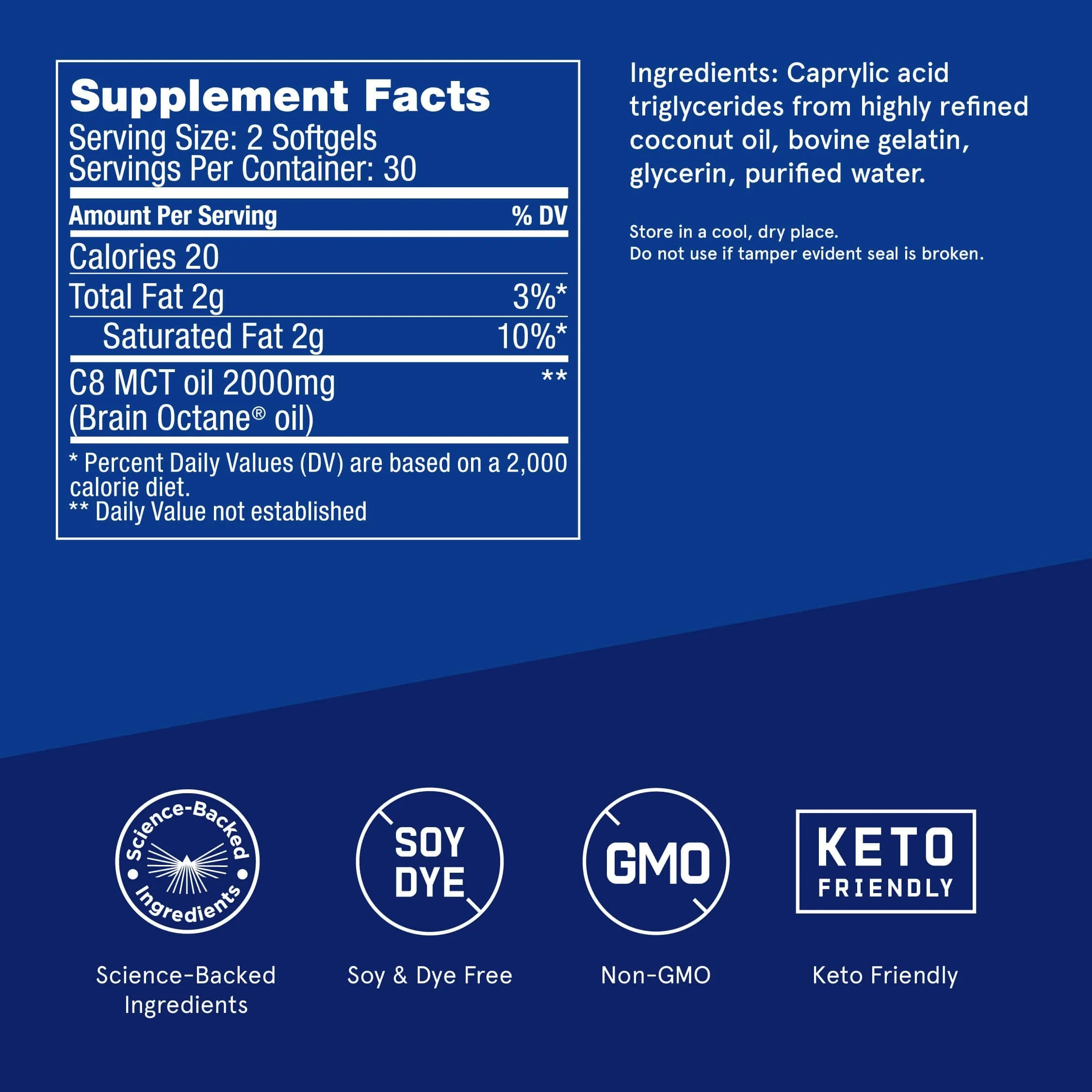 Bulletproof Brain Octane Softgels, 60 Count, Pure C8 MCT Oil for Sustained Ennergy - Image 6