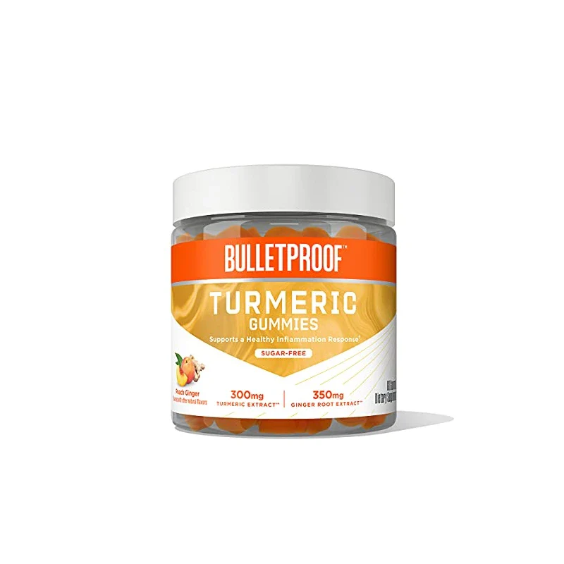 Bulletproof Sugar-Free Peach Ginger Turmeric Gummies, 60 Count, Keto Supplement for Joint and Inflammation Response Support - Image 3