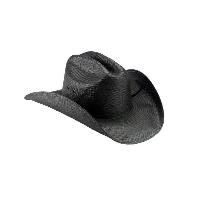 Bullhide Mc Graw - Shapeable Panama Straw Cowboy Hat (X-Large) Black - Image 6