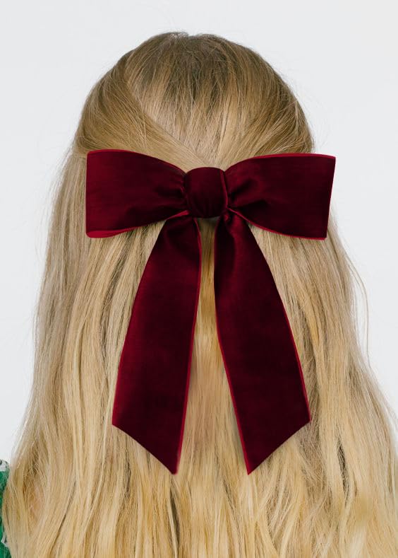 Burgundy Velvet Ribbon 1.5'' 25 Yards for Christmas Tree, Gift Wrapping, Flower Bouquet, Wreath Decorations, Bow Making - Image 3