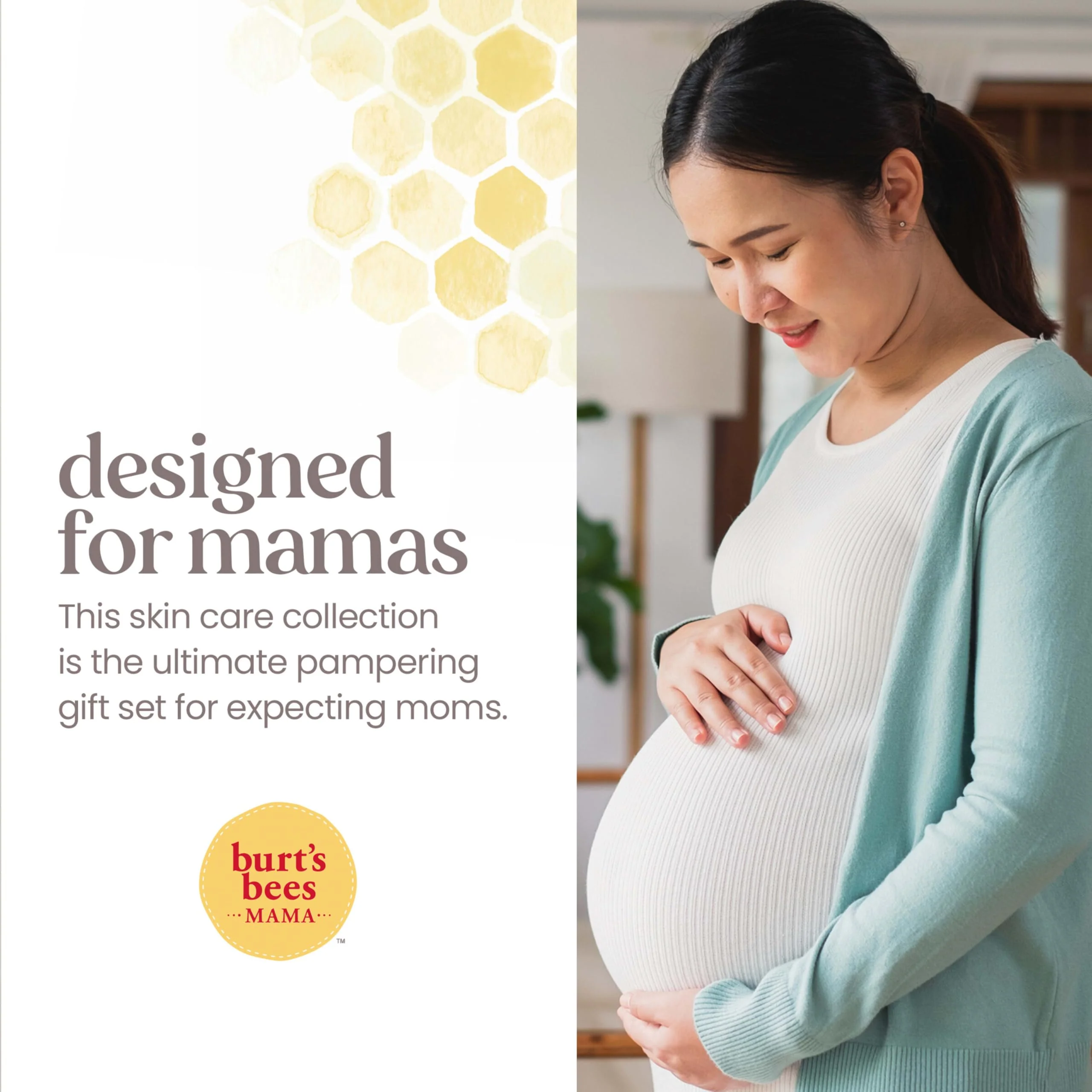 Burt's Bees Pregnancy Essentials Christmas Gifts Set, 3 Baby Shower Products & Must Have Baby Registry Items, Nourishing Skincare for Mom to be - Mama Belly Butter, Original Lip Balm, Leg & Foot Cream - Image 8