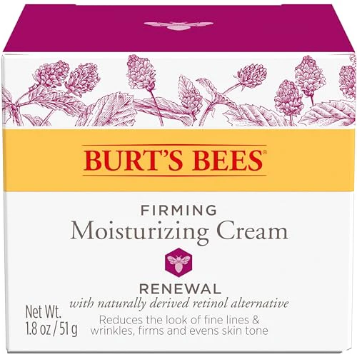 Burt's Bees Skin Care Stocking Stuffers, Face Moisturizer, Firming Face Cream, Anti-Aging Retinol Alternative, Moisturizing Natural Origin Skin Care Christmas Gifts, 1.8 Ounce - Image 4