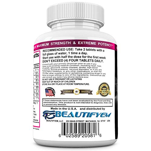 Butt X-Large Butt Enlargement, Booty Enhancement. Butt Enhancer Pills. Natural Bigger Glutes. 1 Month Supply - Image 3