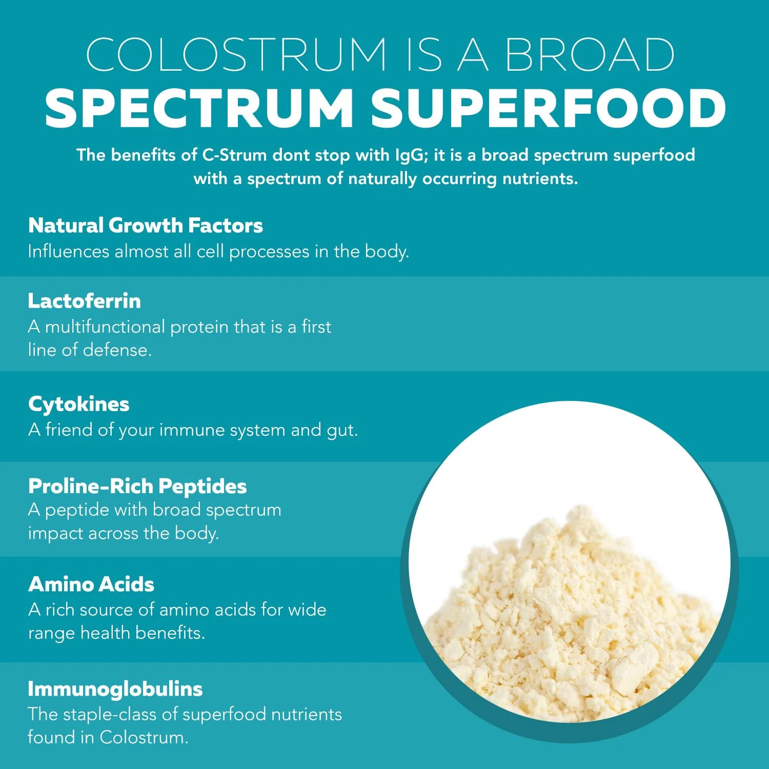 C-Strum® Organic Bovine Colostrum Powder, 60% igG, First Milking, Grass Fed, Max Strength Colostrum Supplement from German Dairy Cows - Gut, Immunity, Skin & Hair Support (60 servings) - Image 6