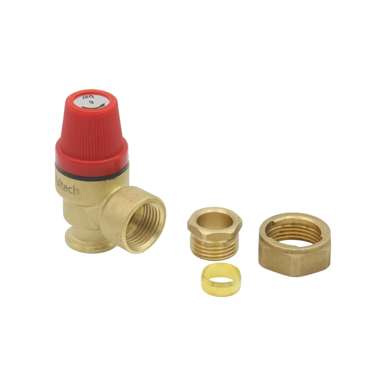 Caleffi – 6 Bar Pressure Relief Valve Replacement with Loose Nut Connection – Alternative - Image 4