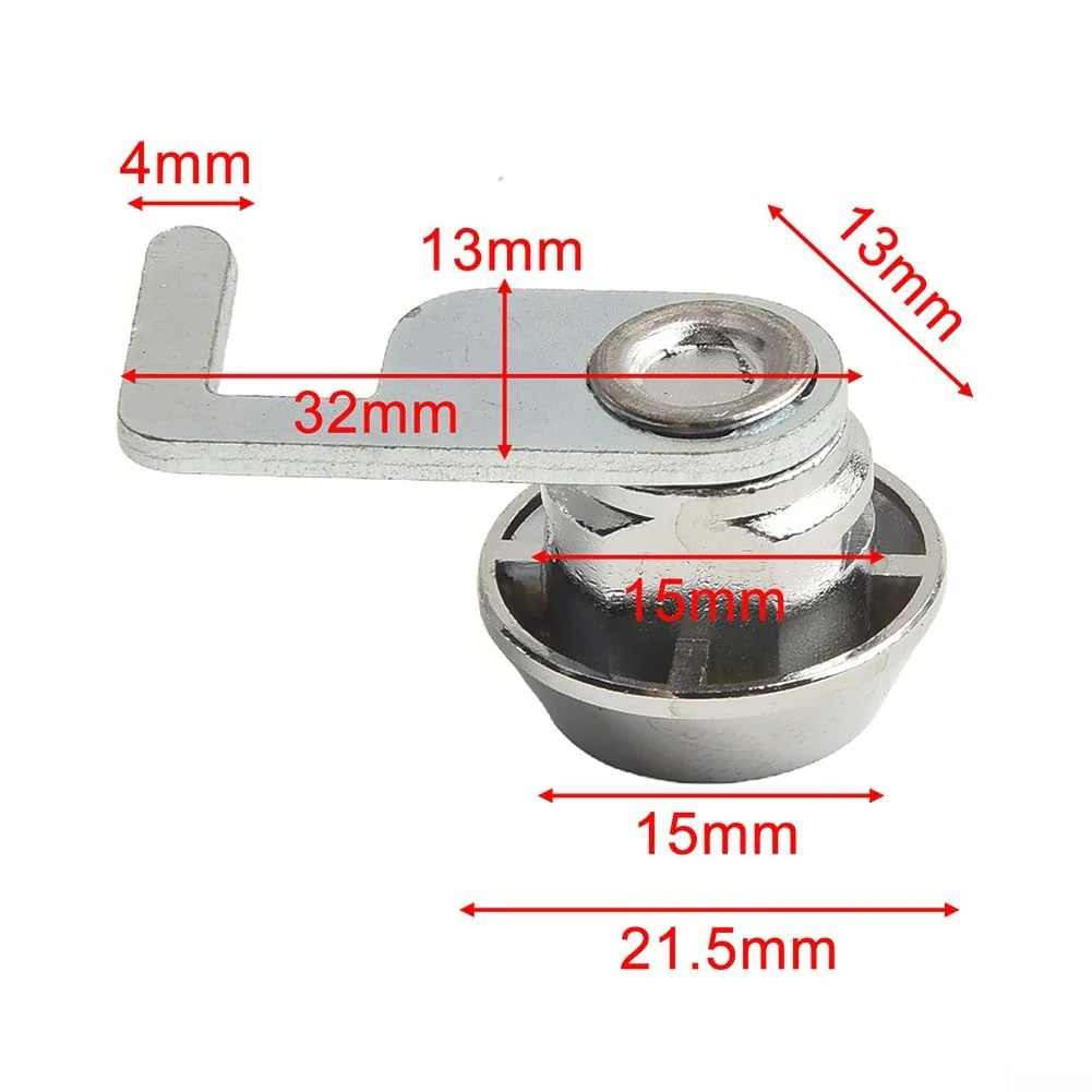 Cam Lock With Quick Clip For Cash Drawer Locker Metal Cabinet Flight Box Lock, Zinc Alloy For Cash Drawer Locker Metal Cabinet Lock, Suitable For Flight Boxes - Image 9