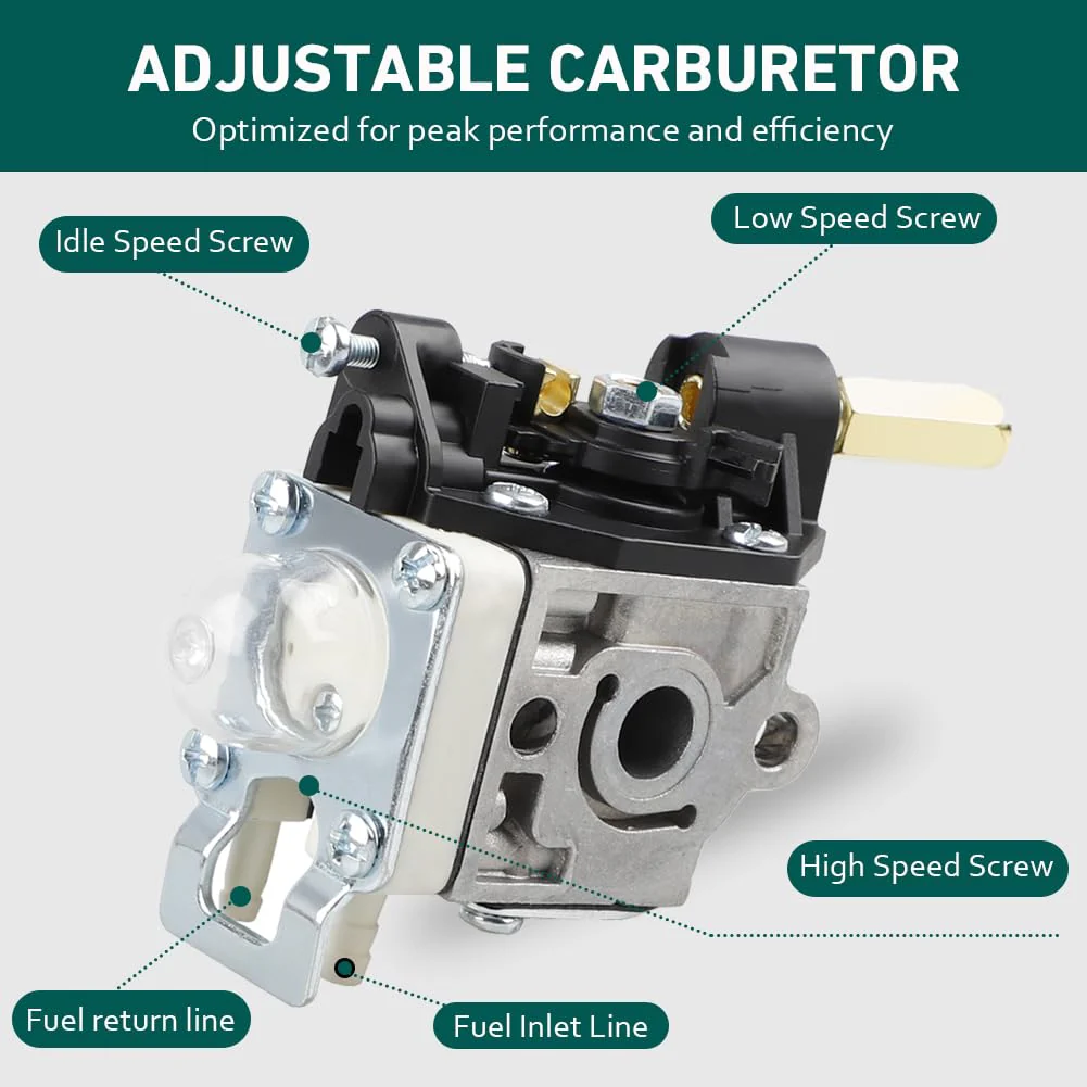 Carburetor For ECHO SRM 210 SRM-230 SRM211 GT200 HC150 HC151 PE200 PE201 PPF210 PPF211 Trimmer Brushcutter With Fuel Maintenance Kit Spark Plug HUZTL - Image 7