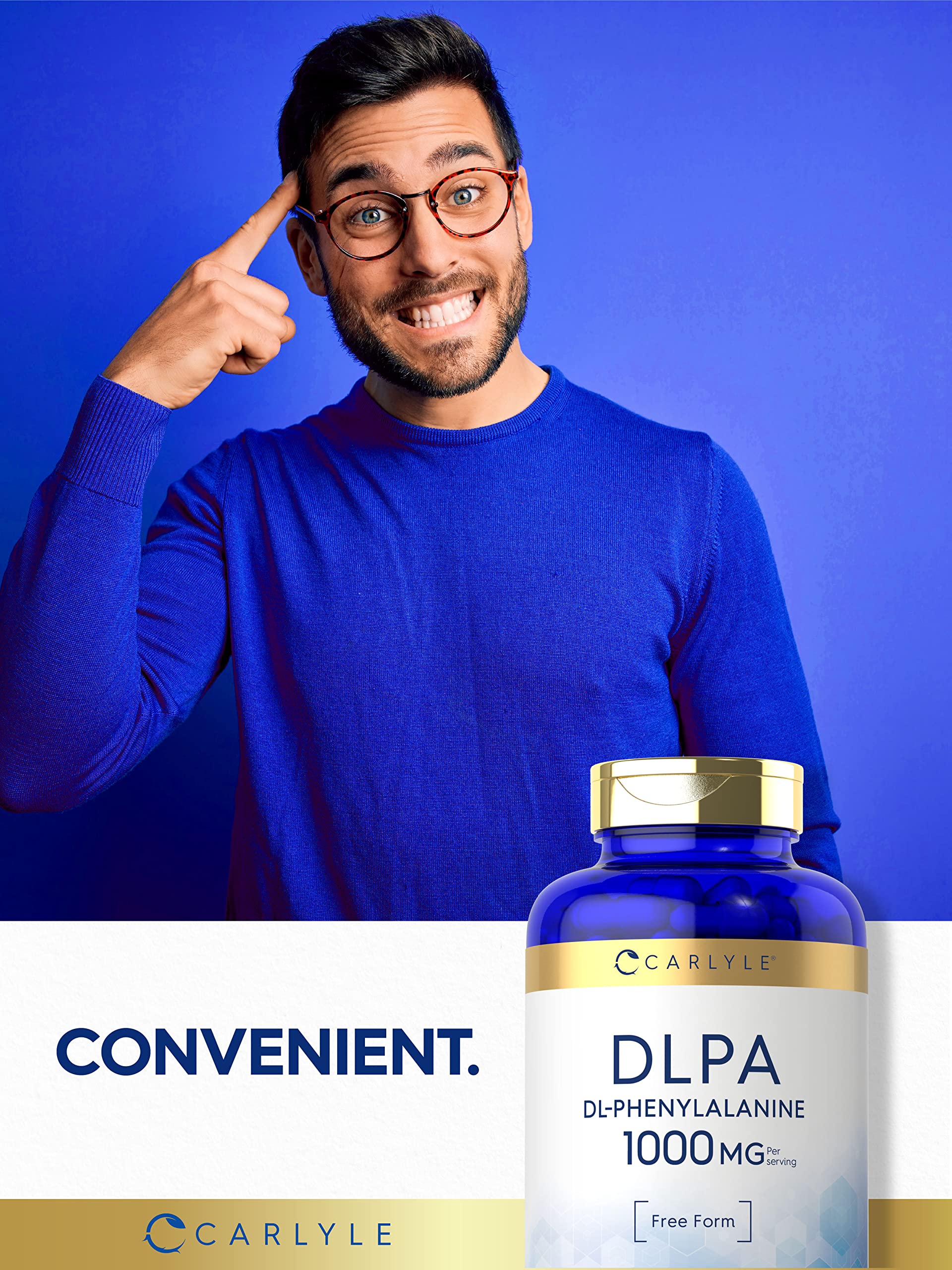 Carlyle DL-Phenylalanine | 1000mg | 180 Capsules | Non-GMO and Gluten Free Formula | DLPA Free Form Supplement - Image 3