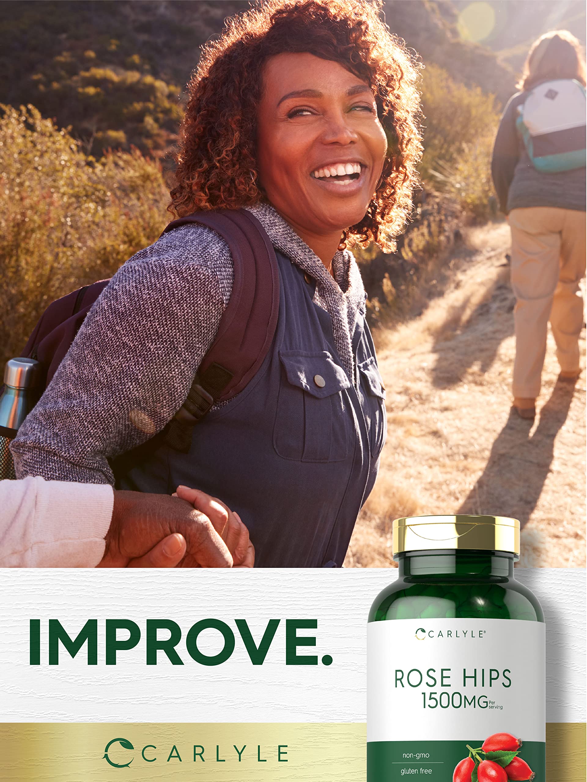 Carlyle Rose HIPS | 1500mg | 240 Quick Release Capsules | Non-GMO and Gluten Free Herbal Supplement - Image 3