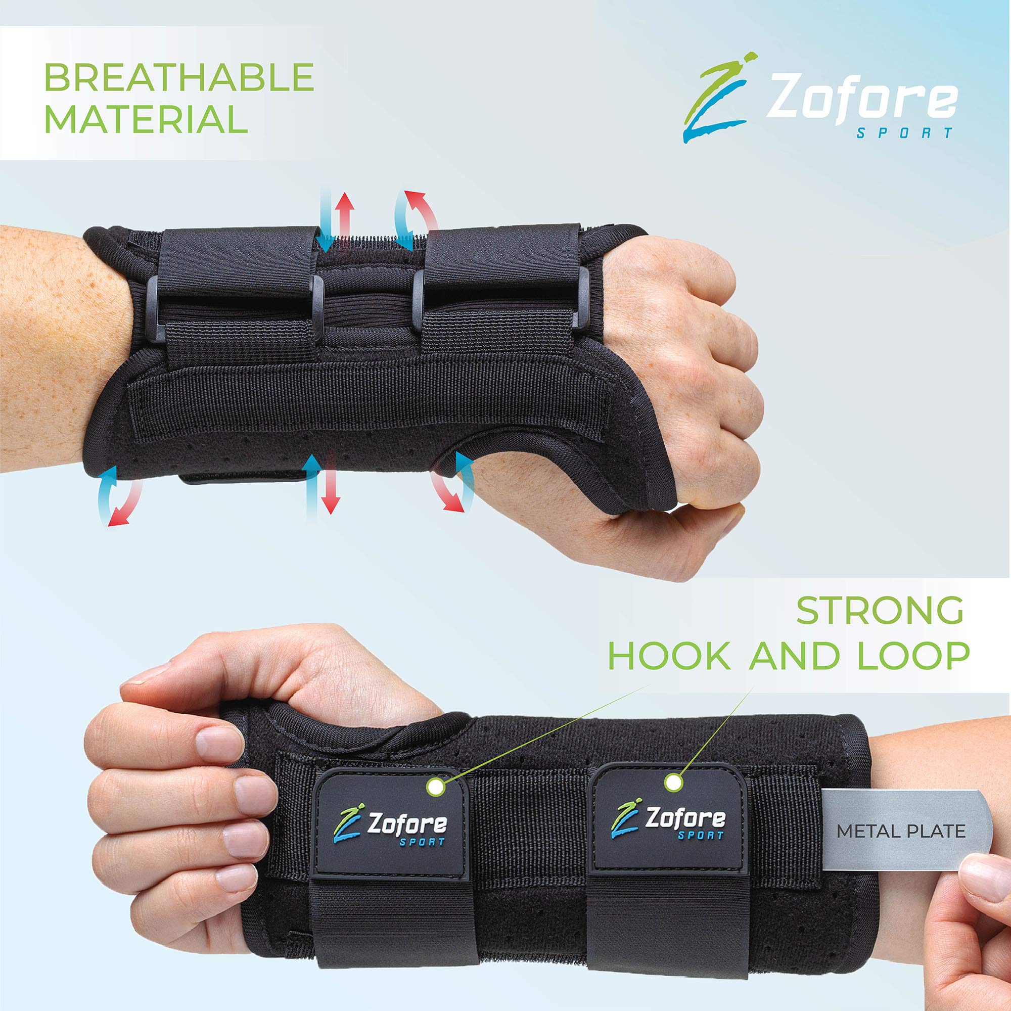 Carpal Tunnel Wrist Brace Support with 2 Straps and Metal Splint Stabilizer - Helps Relieve Tendinitis Arthritis Carpal Tunnel Pain - Reduces Recovery Time for Men Women - Right (L/XL) - Image 9