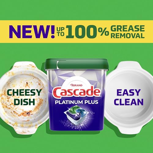 Cascade Platinum Plus Dishwasher Pods, Dishwasher Detergent, Dish Detergent Soap, Fresh, 57 Count - Image 3