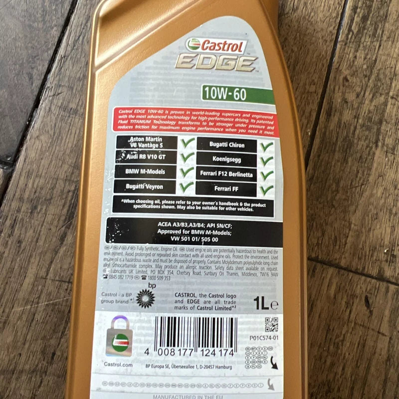Castrol 159FFB EDGE Supercar 10w-60, 1L - Image 3