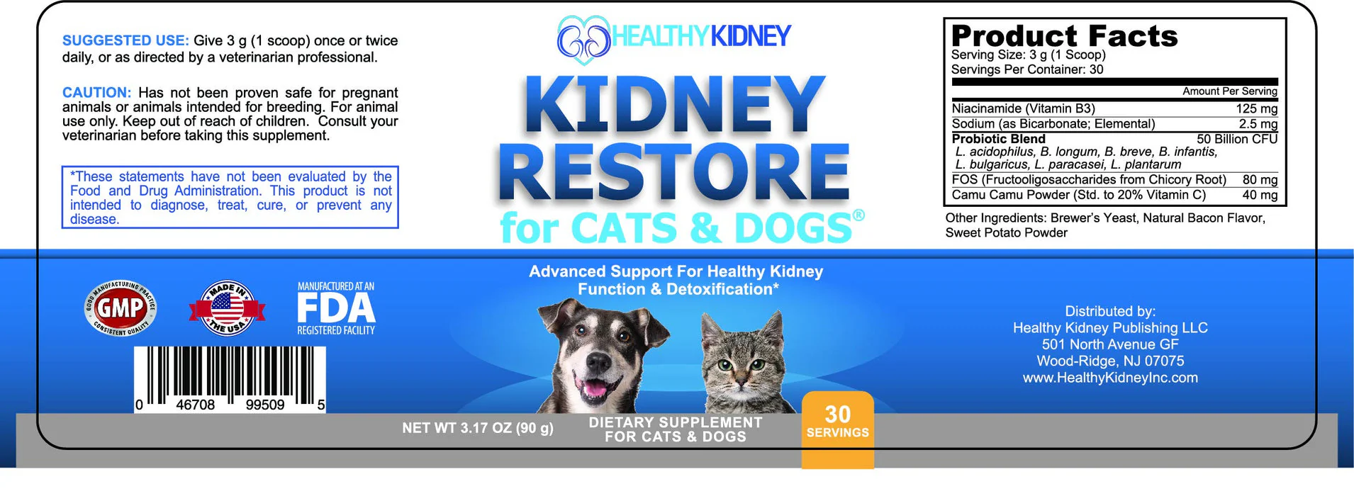 Cat and Dog Kidney Support, Natural Renal Supplements to Support Pets, Feline, Canine Healthy Kidney Function and Urinary Tract. Essential for Pet Health, Pet Alive, Easy to Add to Cats and Dogs Food - Image 4