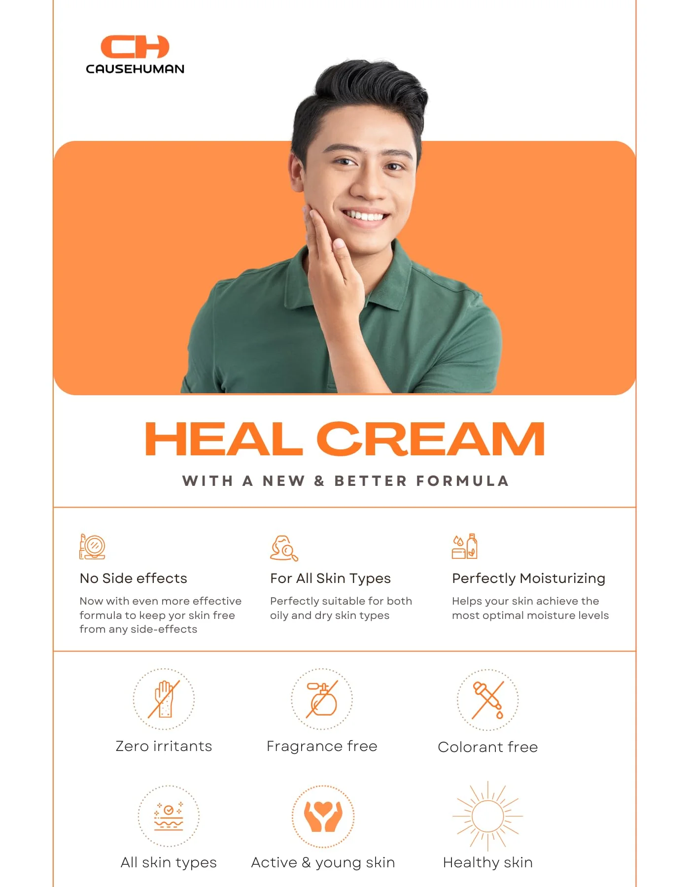 CAUSEHUMAN Penile heal cream for phimosis, redness, dryness, and scarring of skin | Prevents Irritation | Phimosis Cream | Restores and Moisturizes skin | 100 ml (3.38 fl oz) | 60 days supply - Image 2