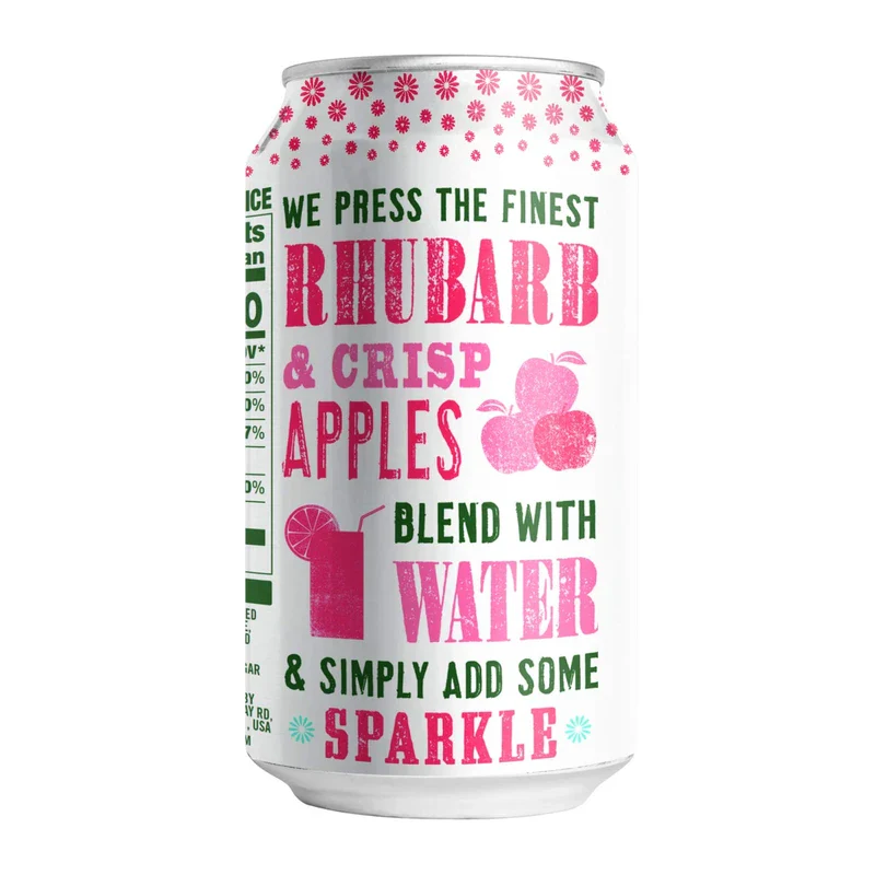 Cawston Press Sparkling Water, Rhubarb & Crisp Apple, 11 Fl Oz (Pack of 4) - Image 2