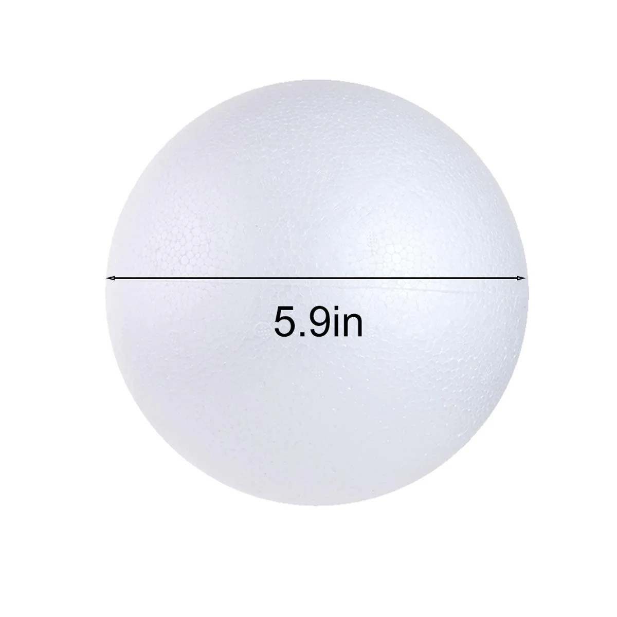 CCINEE 6PCS 6 Inch White Foam Balls Polystyrene Craft Balls Foam Balls for Art, Craft, Household, School Projects and Christmas Easter Party Decorations Supply - Image 4