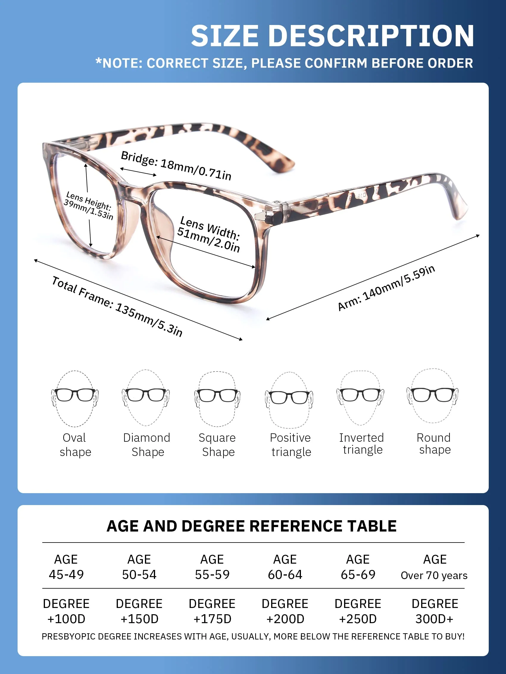 CCVOO Reading Glasses for Women/Men, Eyeglasses, Blue Light Readers for Women/Men, Computer Eye Glasses, Cheaters - Image 6